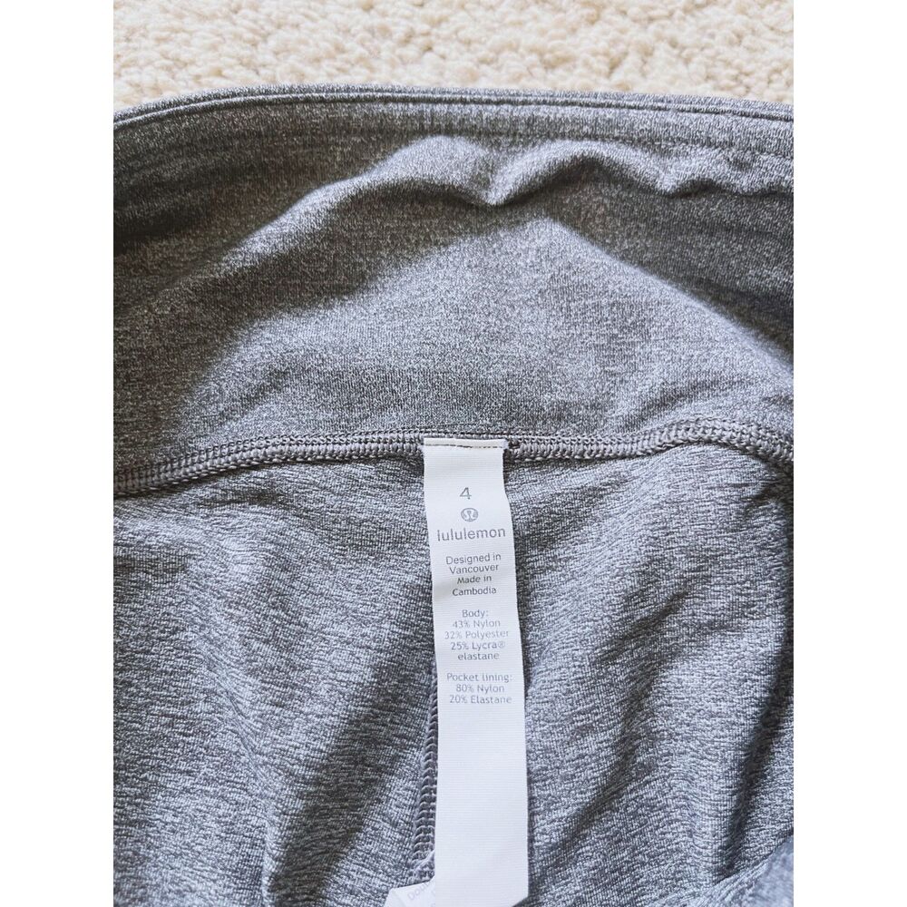 Lululemon Speed Up Tight *28" Heathered Black Size 4 - Picture 9 of 10